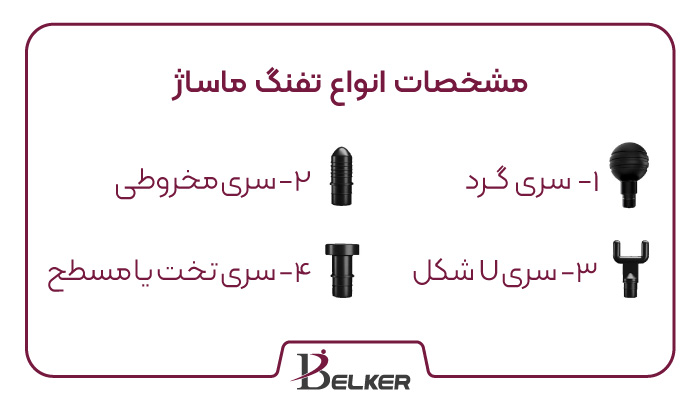 مشخصات انواع تفنگ ماساژ